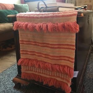 Boho coral table runner